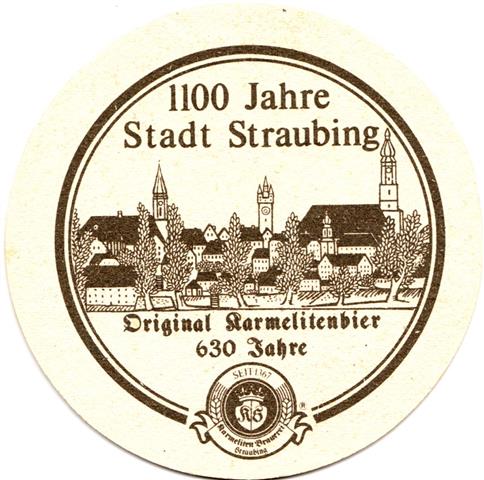 straubing sr-by karmeliten rund 3b (215-3 1100 jahre-schwarz)